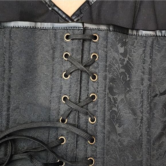Corset Story Steampunk Corset With Chains Renaissance Gothic Cosplay Victorian - Picture 8 of 16